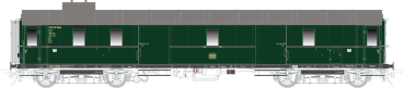 Schnellzuggepäckwagen Pw4üe, DB, Epoche 3, flaschengrün RAL 6007