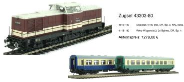 Zugset Diesellok V100 003 mit Reko-Wagenset 2