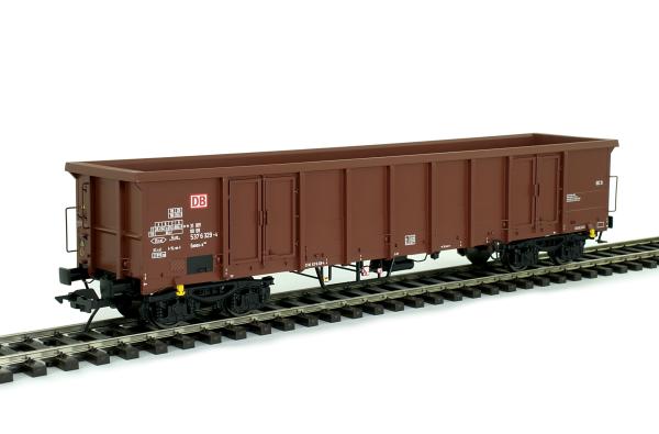Hochbordwagen Eanos, DB, braun, rotes DB-Zeichen